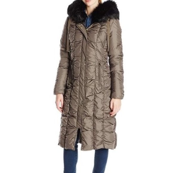 NWT Via Spiga Maxi Coat w/ Removable Hood - Picture 2 of 2